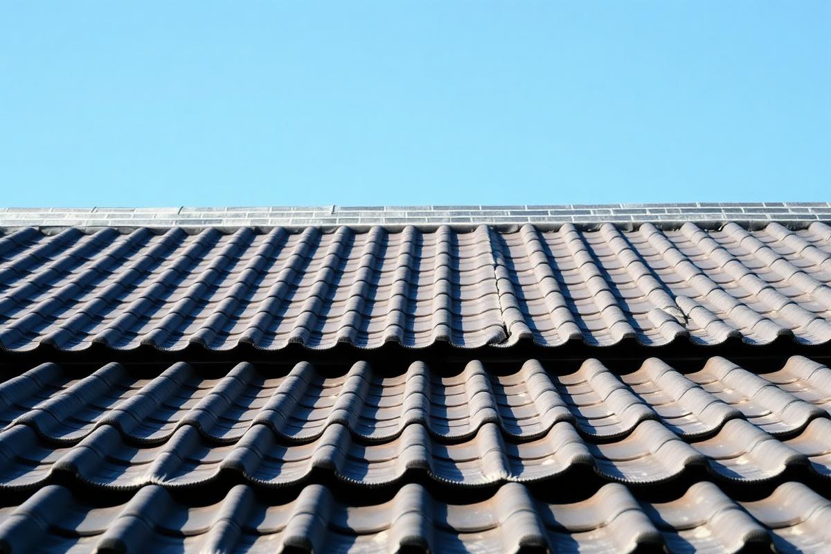 屋根洗浄の洗浄後